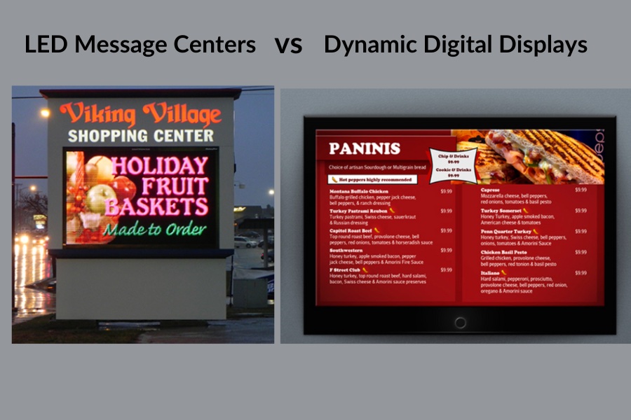 LED Message Centers vs. Dynamic Digital Displays